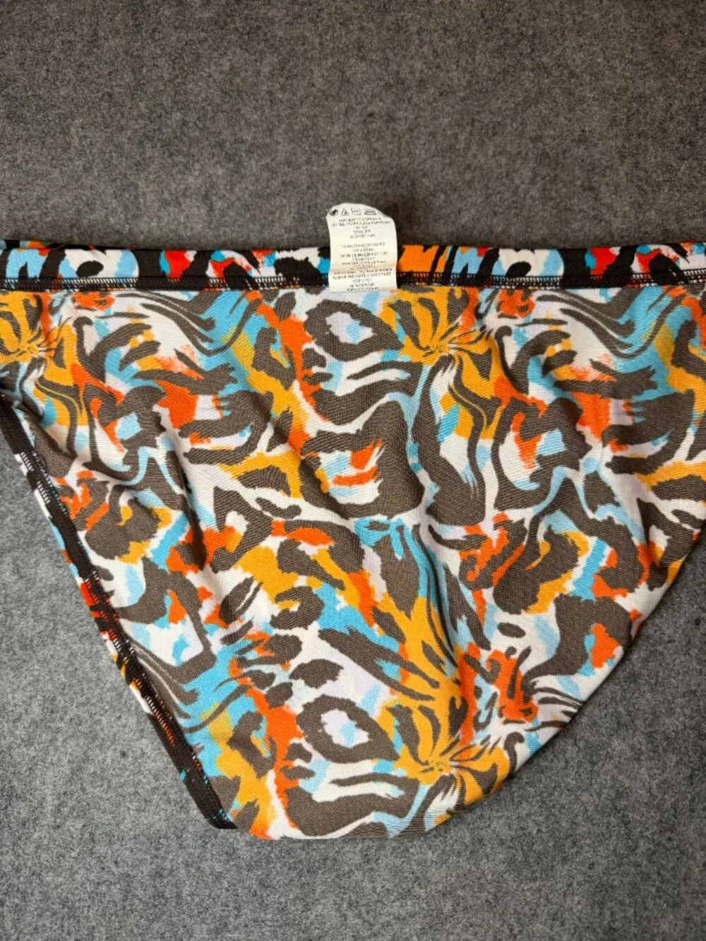 Sporti Men’s Swim Brief Size 38 Multicolor Abstract Print
